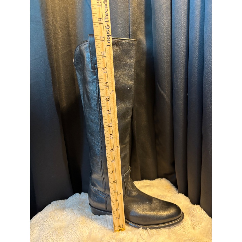 Frye Campus 14L Black Leather Tall Riding Boots Made in Spain 77070 Womens 6 M - Picture 5 of 9